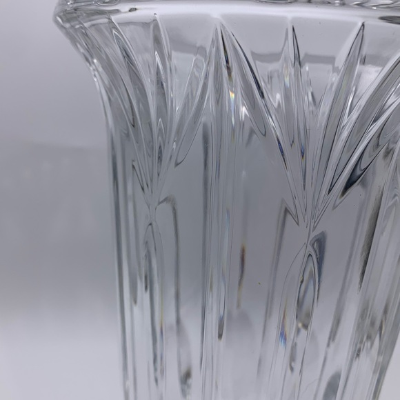 Vintage Imperial Makayla 12" Cleo Hurricane 24% Lead Crystal Candle Holder 2pcs. - Picture 7 of 16